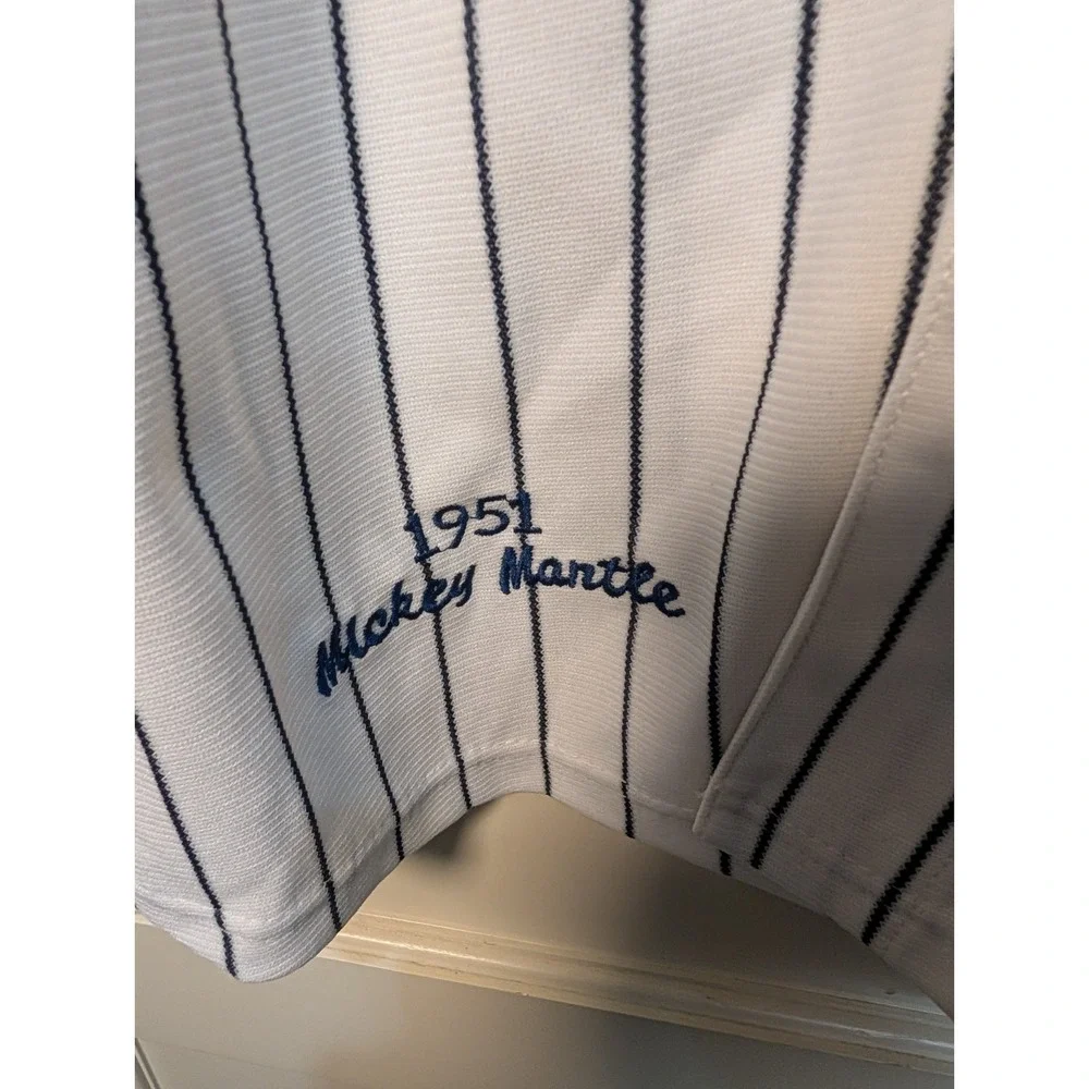 Yankees Mickey Mantle 1951 #7 Mitchell & Ness Pinstripe Jersey Men's Size: 52